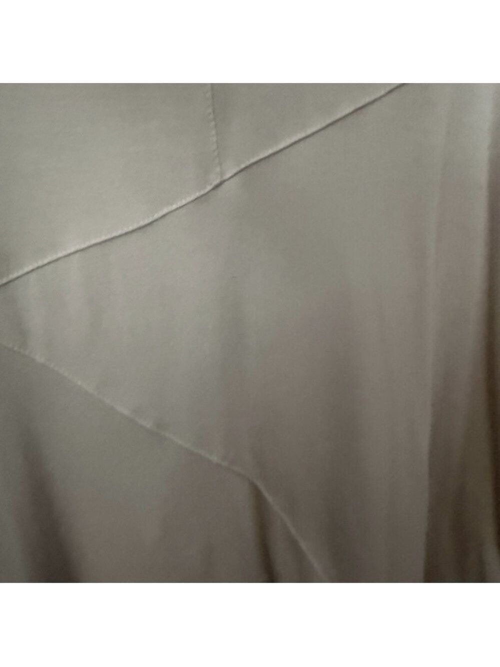 Tahari Beige Long Sleeve Tee Seam Detail Classic Casual Layering Large Boho NWT - Picture 6 of 13